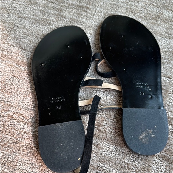 Black and Tan Women's Sandals - Picture 2 of 3